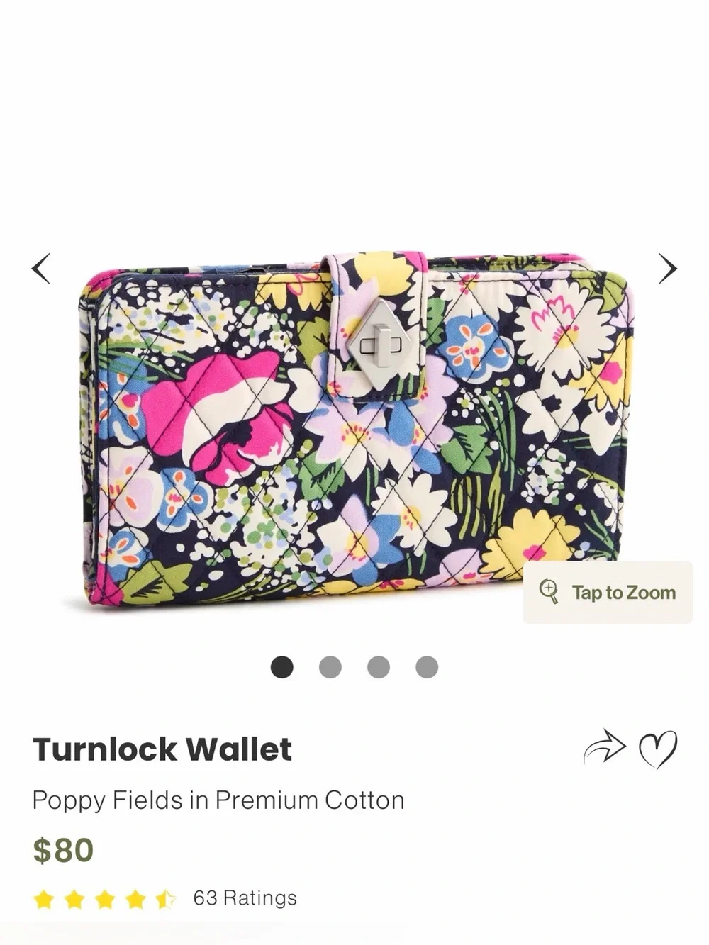 Vera Bradley Turlock Large Wallet